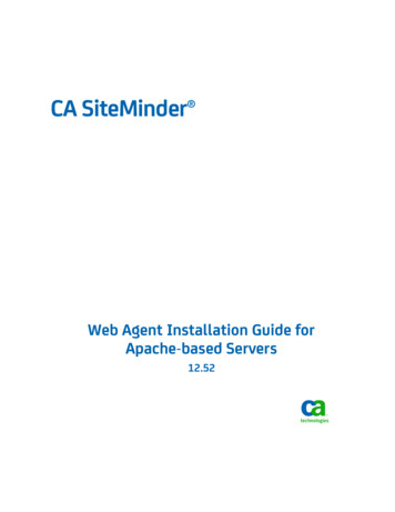 Web Agent Installation Guide For Apache-based Servers - Broadcom Inc.
