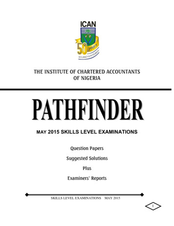 THE INSTITUTE OF CHARTERED ACCOUNTANTS OF NIGERIA - Ican Pathfinder