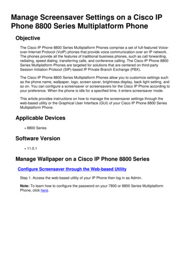 Manage Screensaver Settings On A Cisco IP Phone 8800 Series .