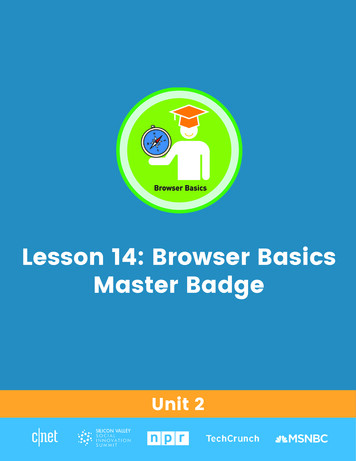 Lesson 14: Browser Basics Master Badge - Digitability 