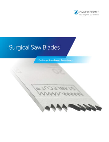 Surgical Saw Blades - Zimmer Biomet