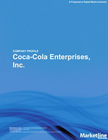 Inc. Coca-Cola Enterprises, COMPANY PROFILE
