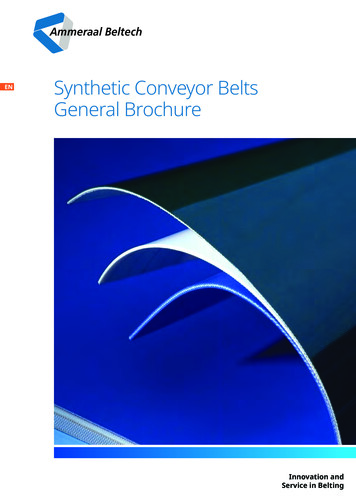 Synthetic Conveyor Belts General Brochure - Ammeraal Beltech