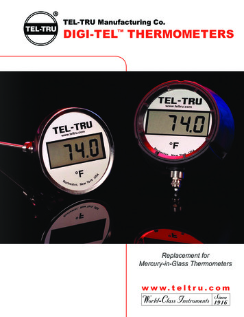 TEL-TRU Manufacturing Co. DIGI-TEL THERMOMETERS - Kodiak Controls