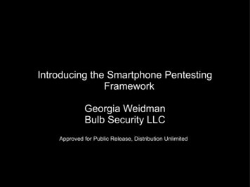 Introducing The Smartphone Pentesting Framework Georgia Weidman Bulb .