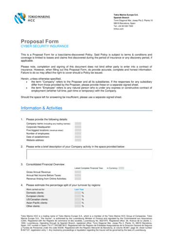 Proposal Form - Azprod.hcc 