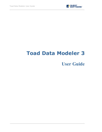 Toad Data Modeler User Guide - Si3psi.etf.rs
