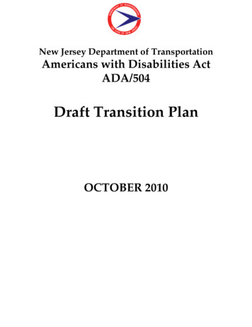2010 Draft Transition Plan - State