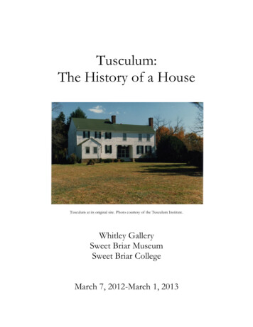 Tusculum: The History Of A House - Sweet Briar College