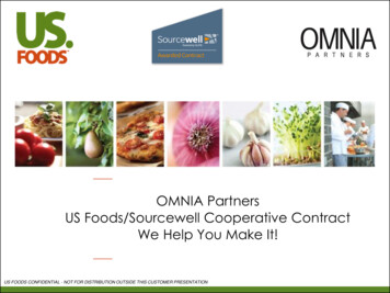 OMNIA Partners US Foods/Sourcewell Cooperative Contract We Help You .