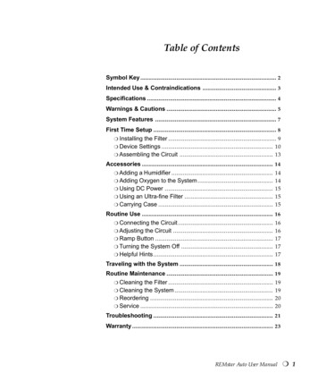 Table Of Contents - Sleep Restfully