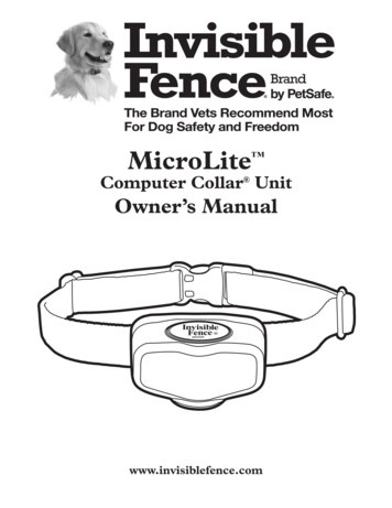 Computer Collar Owner's Manual - FCC ID