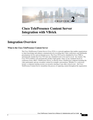 Cisco TelePresence Content Server Integration With VBrick