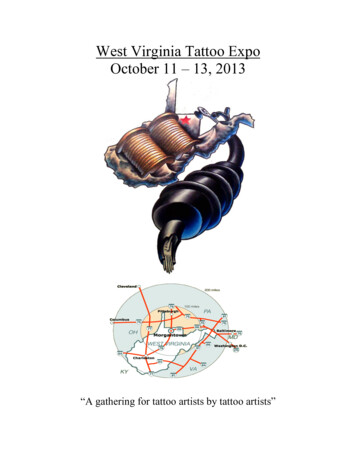 West Virginia Tattoo Expo October 11 - 13, 2013