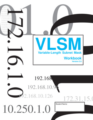VLSM Workbook Student Edition - Ver 2 0