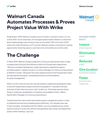 Walmart Canada Automates Processes & Proves Project Value With . - Wrike