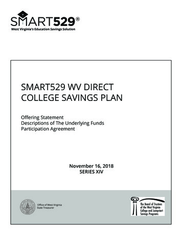 Smart529 Wv Direct College Savings Plan