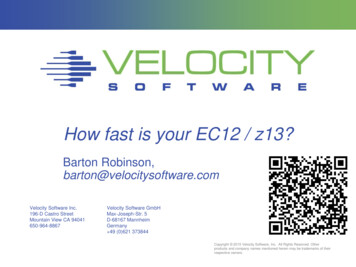 How Fast Is Your EC12 / Z13? - SHARE