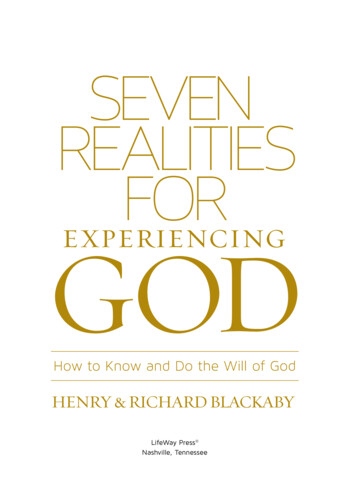 SEVEN REALITIES FOR GOD EXPERIENCING - Scene7