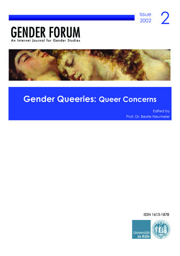 Gender Queeries: Queer Concerns