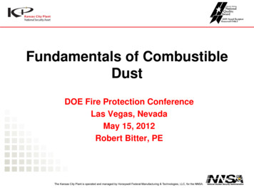 Fundamentals Of Combustible Dust - Energy