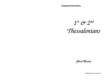 Thessalonians - Wpo-gregor 