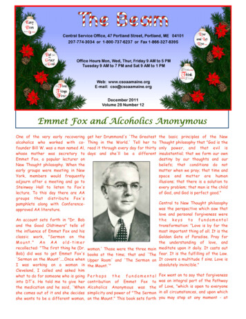 Emmet Fox And Alcoholics Anonymous - Aa2814 