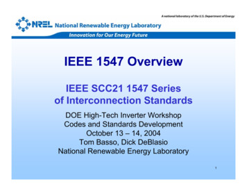 IEEE 1547 Overview - Energy