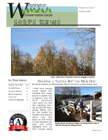 Volume 11, Issue 4 February 2015 CORPS NEWS