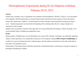 Electrophotonic Experiments During Dr Joe Dispenza .