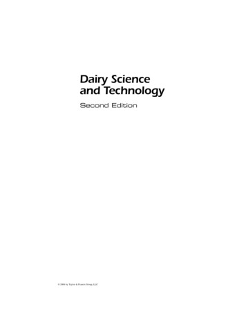 Dairy Science And Technology - WordPress 