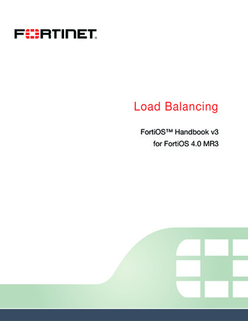 FortiOS Handbook V3: Load Balancing