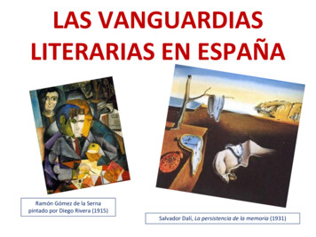 LAS VANGUARDIAS LITERARIAS EN ESPAÑA