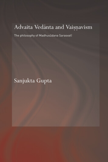 Advaita Vedanta And Vaisnavism - The Eye