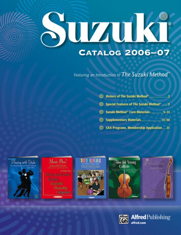 63401 Suzuki Dd - Alfred Music
