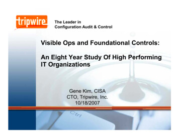 Visible Ops And Foundational Controls: An Eight Year Study .