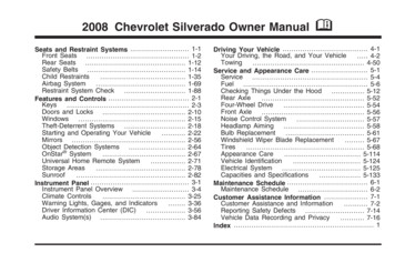 2008 Chevrolet Silverado Owner Manual M