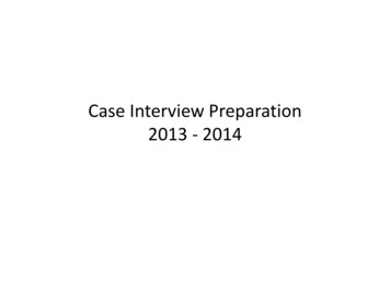 Case Preparation 2012 - University Of Toronto