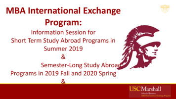 MBA International Exchange Program