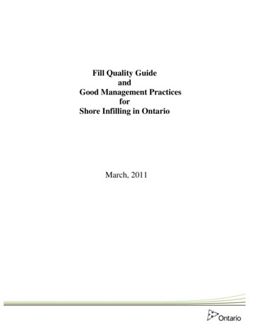 Fill Quality Guide And Good Management Practices For Shore .