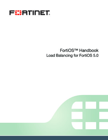 FotiOS Handbook: Load Balancing For FortiOS 5