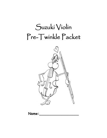 Suzuki Violin Pre-Twinkle Packet - TeacherTube