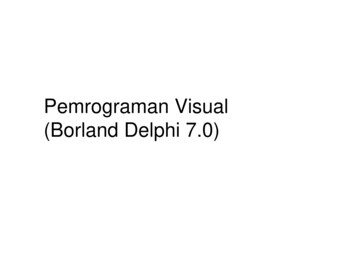 Pemrograman Visual (Borland Delphi 7.0) - Gunadarma