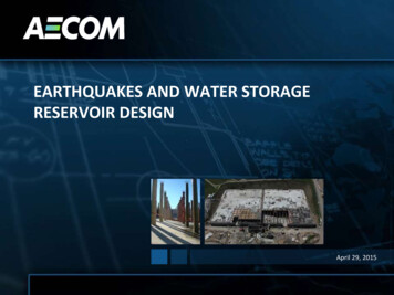 EARTHQUAKES AND WATER STORAGE RESERVOIR DESIGN - 