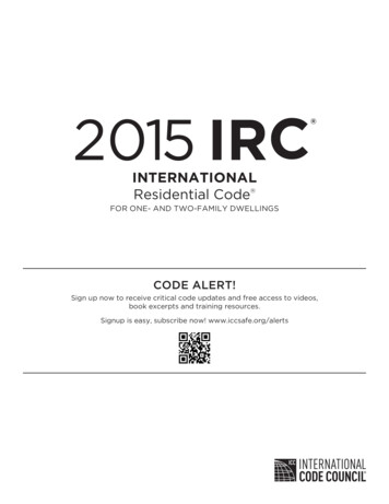 2015 IRC - ICC