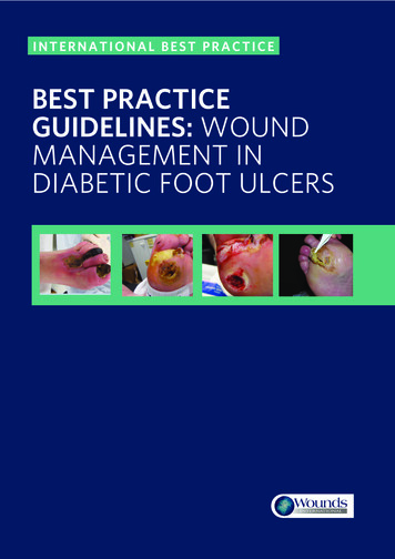 BEST PRACTICE GUIDELINES: WOUND MANAGEMENT IN DIABETIC .