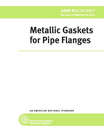 Metallic Gaskets For Pipe Flanges - ASME