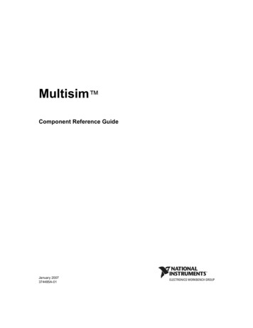 Multisim Component Reference Guide - National Instruments
