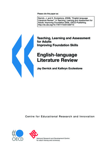 English-language Literature Review - OECD