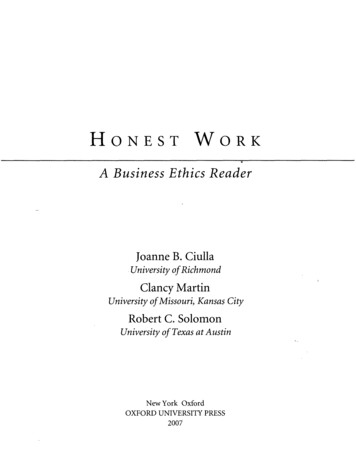 A Business Ethics Reader - GBV